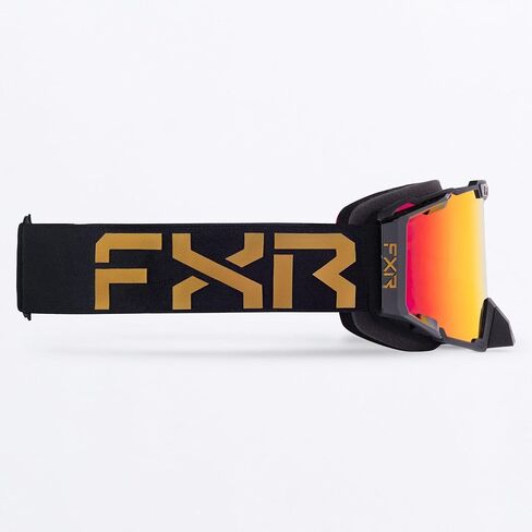 FXR Pilot LE Snow Goggle Low-Profile Dual-Layer Anti Fog Scratch Lens Gold - Bronze HD/Inferno - One Size in Kuwait