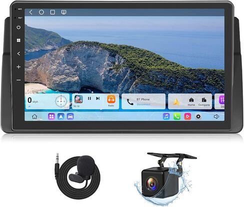 2020 أحدث نظام تشغيل Android 10 راديو السيارة مزدوج الدن، وحدة رأس أندرويد، عربة اليونون GPS الملاحة تنطبق على 3 سلسلة 1999-2004 (E46) دعم Android Auto Apple Carplay/DSP-9 بوصة -GA9450B in Kuwait