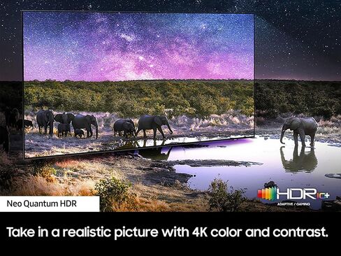 Samsung QN85QN85DBFXZA 85 بوصة NEO QLED 4K SMART TV مع Dolby Atmos مع جهاز تلفزيون TV ثابتة-43-90 من أجهزة التلفزيون المتوافقة مع 43-90 بوصة و Walts HDTV Screener Kit (2024) in Saudi Arabia