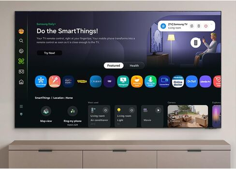 Samsung 65 "NEO QLED 4K QN80F SMART TV (2025) Vision AI ، HDR10+ BUNDLE مع CPS حصريًا لمدة عام واحد ودليل على مسرح المنازل الكاملة للمسرح المنزلي الكامل in Kuwait