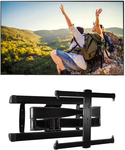 Samsung QN75Q80CAFXZA 75 Inch 4K QLED Direct Full Array with Dolby Smart TV with a VMPL50A-B1 Tilting Wall Mount for 32 Inch-85 Inch Flat Screen TVs (2023) in Saudi Arabia