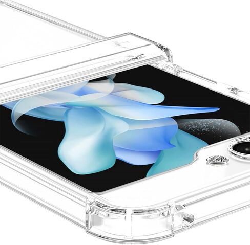 حافظة مغناطيسية شفافة HOYZNBI لهاتف سامسونج جالاكسي Z Flip 5 [متوافقة مع ملحقات MagSafe] حافظة مغناطيسية رفيعة مقاومة للصدمات حافظة هاتف شفافة مضادة للأصفر للرجال والنساء in Kuwait