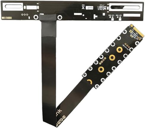 JMT PCIE 5.0 x16 إلى M.2 NGFF KEY M Card Card Cable 128G / BPS GEN5 FCC Cable المتوافق مع بطاقة الرسومات M.2 NVME (F43SP / 50cm) in Kuwait
