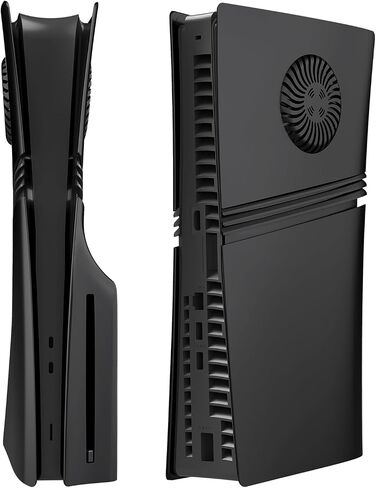 Faceplate 5 Piece Compatible with P5 Pro Disc and Digital Edition, KAIPLAYHORIZON Cover Plates with Cooling Vent and Dust Filter Replacement Matte Black Side Shell Console Accessories ABS Panels in Saudi Arabia