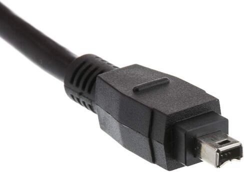 CableWholesale Firewire 400 4 Pin to 6 Pin Cable, Male to Male iLink DV Cable, 6-Pin/4-Pin IEEE 1394a, Black, 6 Pin to 4 Pin Male to Male DV Cable 4-Pin to 6-Pin FireWire Cable Cord, 15 Feet in Saudi Arabia