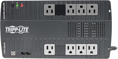 Eaton Tripp Lite AVR550U 550VA UPS 300W Battery Backup Surge Protector AVR | 8 Outlets, Replaceable Battery, 5ft Cord, 316 Joules, 3-Year Warranty in Kuwait