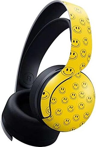 Skinit Decal Gaming Skin Compatible with Pulse 3D Wireless Headset for PS5 - Happy Face Pattern Design in Kuwait