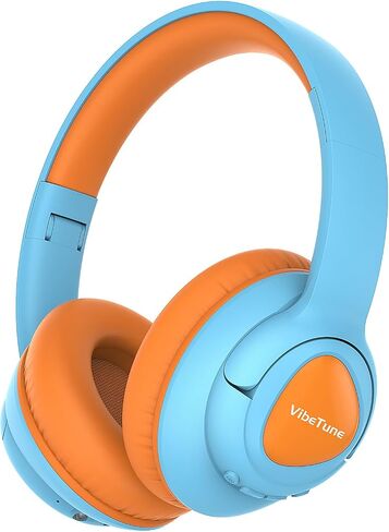 Kids Bluetooth Headphones, 60H Playtime, Volume Limited 85/94dB, Bluetooth 5.4, Type-C Fast Charging, Foldable Wireless Headphones for Kids, Toddler Headsets with HD Mic-Blue in Saudi Arabia