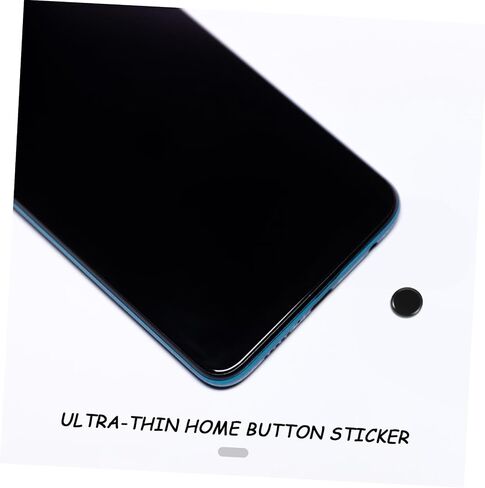 Gadpiparty Home Button Stickers Smartphones Quick Drying Fingerprint Pad Copper Fingerprint Recognition Sticker Fingerprint Stickers Copper Fingerprint Button Sticker Polymer Materials Black in Saudi Arabia