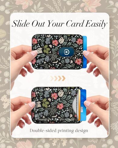 Shorogyt Compatible with Magsafe Wallet Magnetic Card Holder - Phone Wallets Cute Cartoon Design for Women Teen Girls Slim for iPhone 16/15/14/13/12 Series for Apple Mag RFID Magnet, Fit 3 Cards in Kuwait