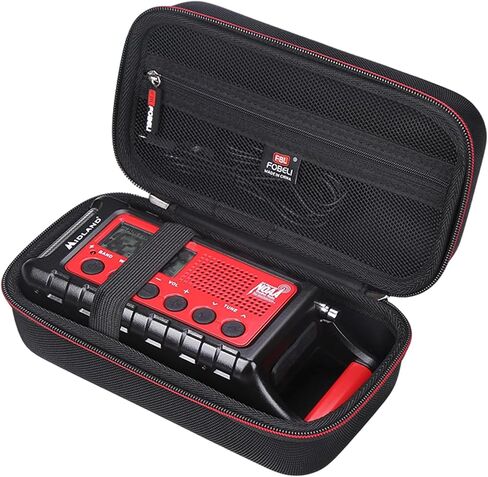حقيبة تخزين صلبة من مادة EVA متوافقة مع Midland ER310 / ER210 /ER300/ER50 راديو AM/FM للطوارئ، حقيبة حاوية سفر محمولة (الجراب فقط) in Kuwait