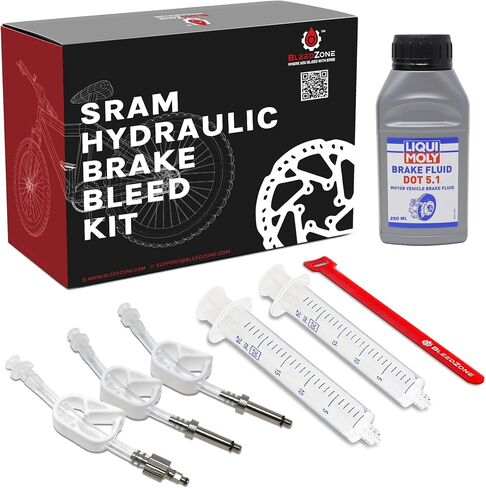 RSN Sports Pro Bleed Kit for SRAM Brakes Including Code Guide Level with DOT 5.1 Fluid in Saudi Arabia