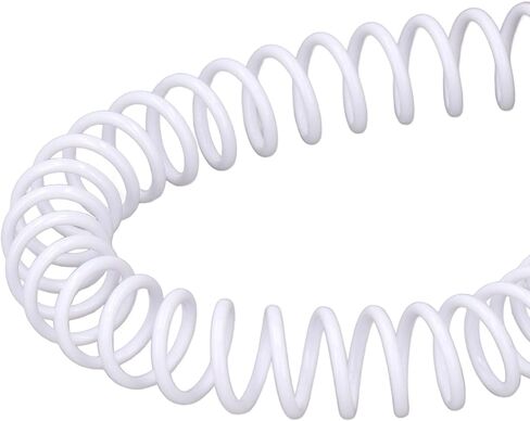 9.5mm Plastic Spiral Binding Coils 48 Teeth 75 Sheet Capacity, for A4 Paper 360 Degree Page Rotation Function (White) in Saudi Arabia