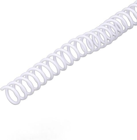 9.5mm Plastic Spiral Binding Coils 48 Teeth 75 Sheet Capacity, for A4 Paper 360 Degree Page Rotation Function (White) in Saudi Arabia