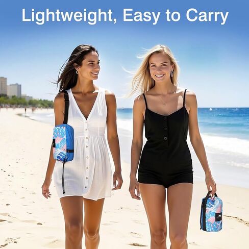 Rhino Valley Beach بطانية 84 '× 96' 'لـ 4-8 بالغين ، حصيرة شاطئية مقاومة للرمل مع حقيبة حمل و 4 حصص مستقرة ، حصيرة نزهة في الهواء الطلق السريعة للتخييم في السفر الرملي (7 * 8ft) in Kuwait