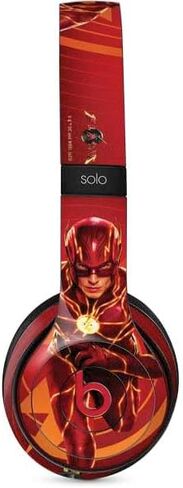Skinit Decal Audio Skin Compatible with Beats Solo 3 Wireless - Officially Licensed DC Comics The Flash Movie: Logo Poster Design in Saudi Arabia