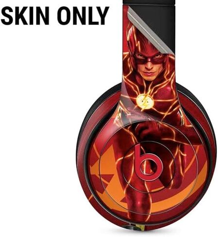 Skinit Decal Audio Skin Compatible with Beats Solo 3 Wireless - Officially Licensed DC Comics The Flash Movie: Logo Poster Design in Saudi Arabia
