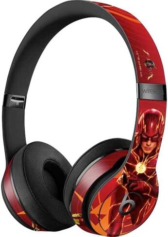 Skinit Decal Audio Skin Compatible with Beats Solo 3 Wireless - Officially Licensed DC Comics The Flash Movie: Logo Poster Design in Saudi Arabia