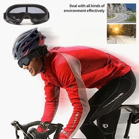 Ski Goggles Snowboard Goggles Motorcycle Goggles Adjustable Riding Goggles for Men Women Teenagers Children UV Protection (Clear Lens) in Saudi Arabia