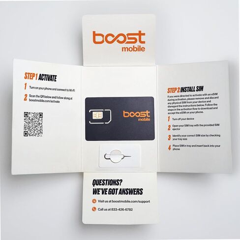 Boost Mobile SIM Kit | $25/mo. Forever Unlimited Plan with Auto-Pay | Unlimited Talk, Text & Data | First Month Included with Purchase of 3-in-1 SIM | New Customers Only in Saudi Arabia