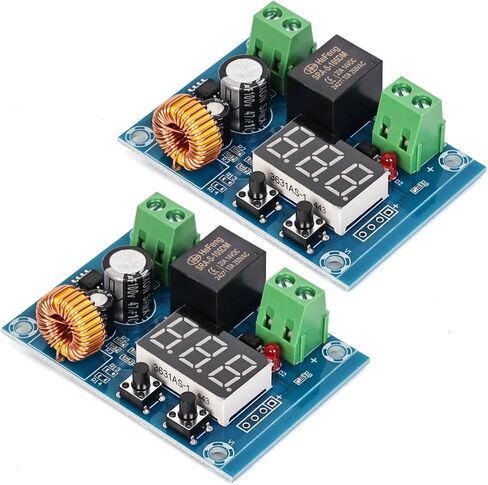 12V-36V DC Voltage Protection Module Digital Low Voltage Protector Disconnect Switch Cut Off Over Discharge Protection Module Pack of 2 in Kuwait