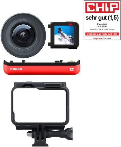 Insta360 ONE X2 Sticker Kit 360 Degree Waterproof Action Camera, 5.7K 360, Stabilization, Touch Screen, AI Editing, Live Streaming, Webcam, Voice Control in Saudi Arabia