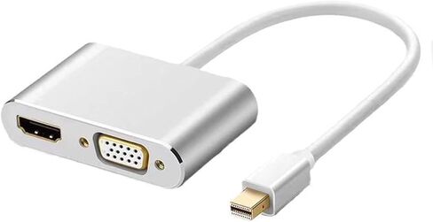 DisplayPort إلى محول HDMI & VGA ، DP إلى محول VGA ، دعم مراقب مزدوج ، 4K HDMI الإخراج الكامل HD 1080P VGA ، متوافق مع الكمبيوتر المحمول ، الكمبيوتر ، الشاشة in Kuwait