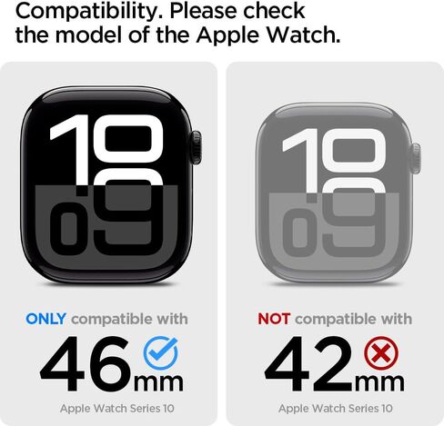 Spigen Vault Pro Designed for Apple Watch Series 10 46mm Case with Band Protective TPU Cover with Strap (2024) - Matte Black in Saudi Arabia