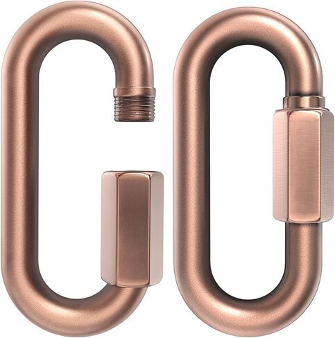 2.3" Chain Quick Links, 8 Pcs 1/4" Marine Grade Screw Chain Links, Large Opening Chain Connector Chain Coupler, 900 Lbs Capacity in Saudi Arabia