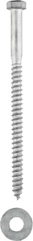 3/8 x 3 (50 Pack) Lag Screw Kit Galvanized, 50 Screws and 50 washers, Hot Dip Galvanized for Exterior Use by Makers Bolt in Saudi Arabia