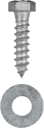3/8 x 3 (50 Pack) Lag Screw Kit Galvanized, 50 Screws and 50 washers, Hot Dip Galvanized for Exterior Use by Makers Bolt in Saudi Arabia