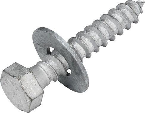 3/8 x 3 (50 Pack) Lag Screw Kit Galvanized, 50 Screws and 50 washers, Hot Dip Galvanized for Exterior Use by Makers Bolt in Saudi Arabia