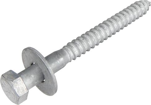 3/8 x 3 (50 Pack) Lag Screw Kit Galvanized, 50 Screws and 50 washers, Hot Dip Galvanized for Exterior Use by Makers Bolt in Saudi Arabia