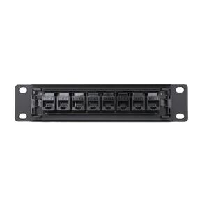 8 Port Straight-Through CAT6 Patch Panel RJ45 Network Cable Adapter Jack Ethernet Distribution Frame