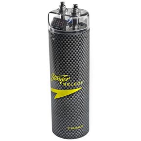 Stinger SSCAP2M Carbon Fiber Body 2 Farad CAR Audio Digital Display Capacitor