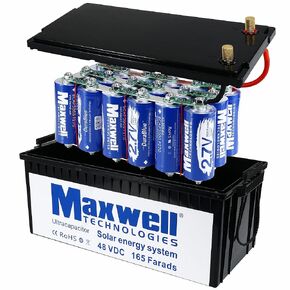 Maxwell Durablue 48V 165F Super Capacitor Module Solar Power System Home 18pcs 3000Farads 48Volts car Audio Amplifier
