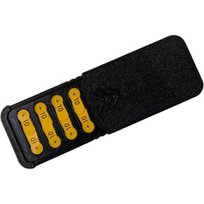3 Boyz Printz Hearing Aid Battery Case, Pocket Size Storage Container, Holds 6 Size 10 Batteries, Black