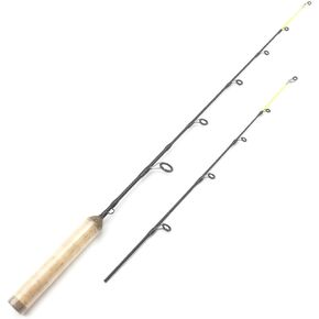 65cm Light Double Slightly Ice Fishing Rod Wooden Handle Fishing Rod Carbon Fishing Rod Fishing Gear
