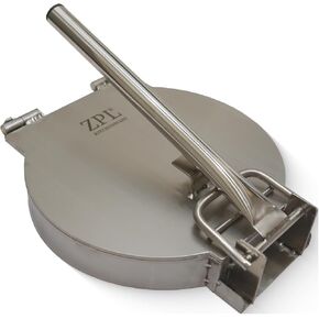 11 Inch Stainless Steel Tortilla Press – Heavy Duty Roti Maker, Flour & Corn Tortilla Maker, Chapati Press, Manual Dough Press for Mexican Cooking