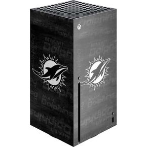 Skinit Skinit Gaming Gaming Skin متوافق مع وحدة التحكم Xbox Series X - NFL Miami Dolphins Design Tropical Design