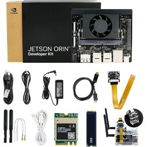 Jetson Orin Nano 8GB RAM Board(Official) 67TOPS Development Board Kit Support Upgrade Super Jetpack 6.2 (Official Camera Adv Kit)