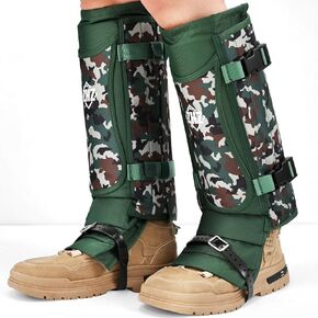 Snake Gaiters Durable Waterproof Snake Chaps Lower Legs Protection,Snake Guards with Adjustable Size for Men & Women,Used for Hunting,Hiking and Farm Work