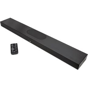ZVOX AccuVoice AV855 Dialogue Clarifying Soundbar - Patented Hearing Technology with 20 Levels of Voice Boost, Dual Subwoofers, Low-Profile TV Speaker for Home Theater and Smart TV - Black