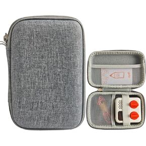 Hard Case Cover for Yoto Mini Player, Storage Holder Case with Mesh Pocket for Kids Audio Music Accessory Card (Pink)