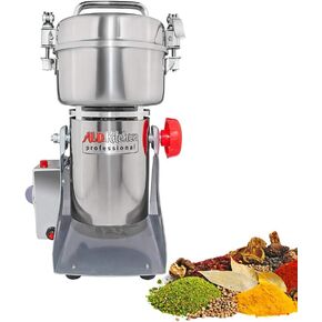 ALDKitchen Grain Mill | Swing Type Grinder for Spices, Herbs, Roots | Commercial Use | Stainless Steel | 110V (2500 g)