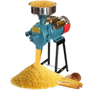 طاحونة الذرة الكهربائية H & ZT 3000W ، مطحنة الطحين الرطبة والجافة 110 فولت للأرز والذرة والقمح والقهوة والحبوب وآلة طحن الأعلاف القوية مع القمع