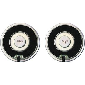 8Ohm/ 20W Speaker, DIY Horn Stereo Amplifier Accessories, Diameter 78MM/3.1inch, Height:40MM/1.57inch; with 20CM Terminal Wire. (2 Pack, Weight:378G)
