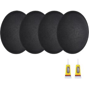 MECCANIXITY 4Pcs Speaker Dust Cap 115mm/4.53" Outer Diameter Dome Paper Cap Subwoofer Coil Cover Caps with Repair Glue for Speaker Decoration Accessory Repair
