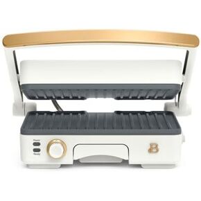 Beautiful By Drew Barrymore 2-in-1 Panini Press & Grill by (White Icing)