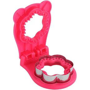 Sandwich Cutter, Flower Shaped, Red